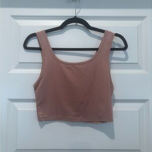 SHEIN Basics Tan Crop Top